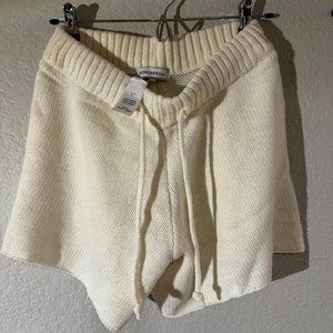 WeWoreWhat Knit Ivory Shorts - Size Small